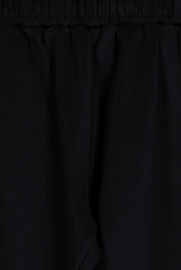 Black Polyster Men's Trouser